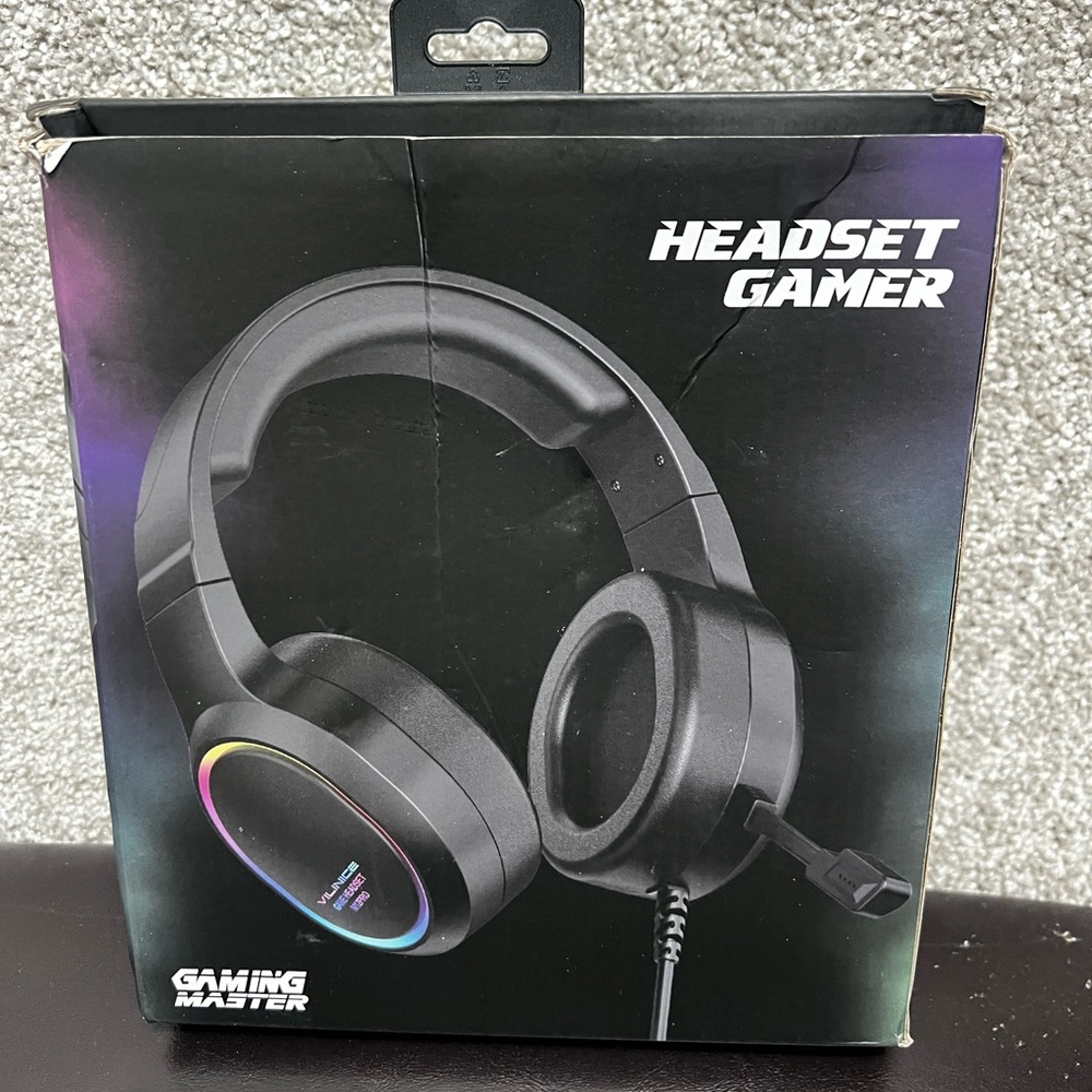 VILINICE Black Gaming Gamer Headset Model m12pro New in Box